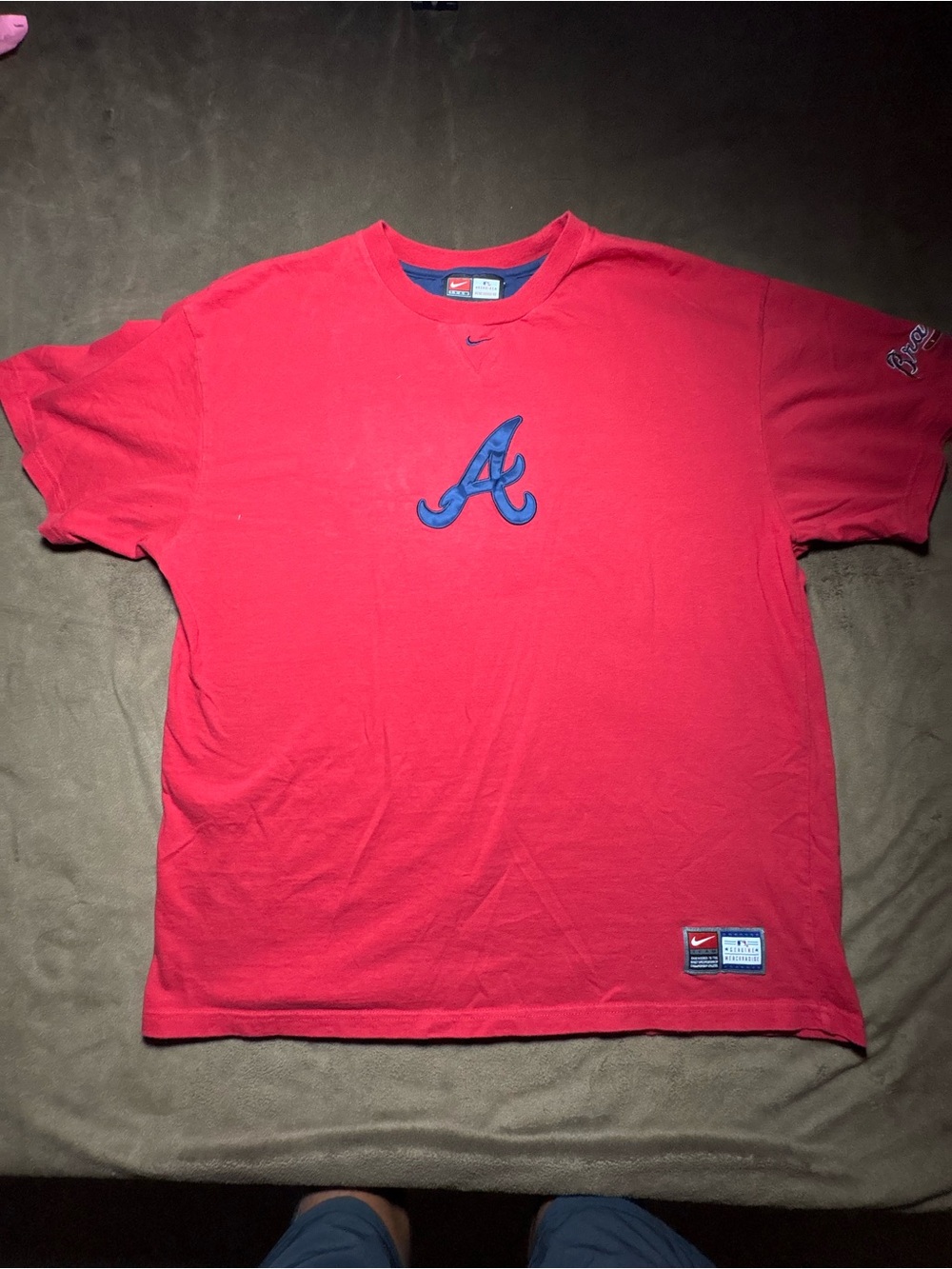 Y2K Nike Atlanta Braves MLB Team Tee – Size XL